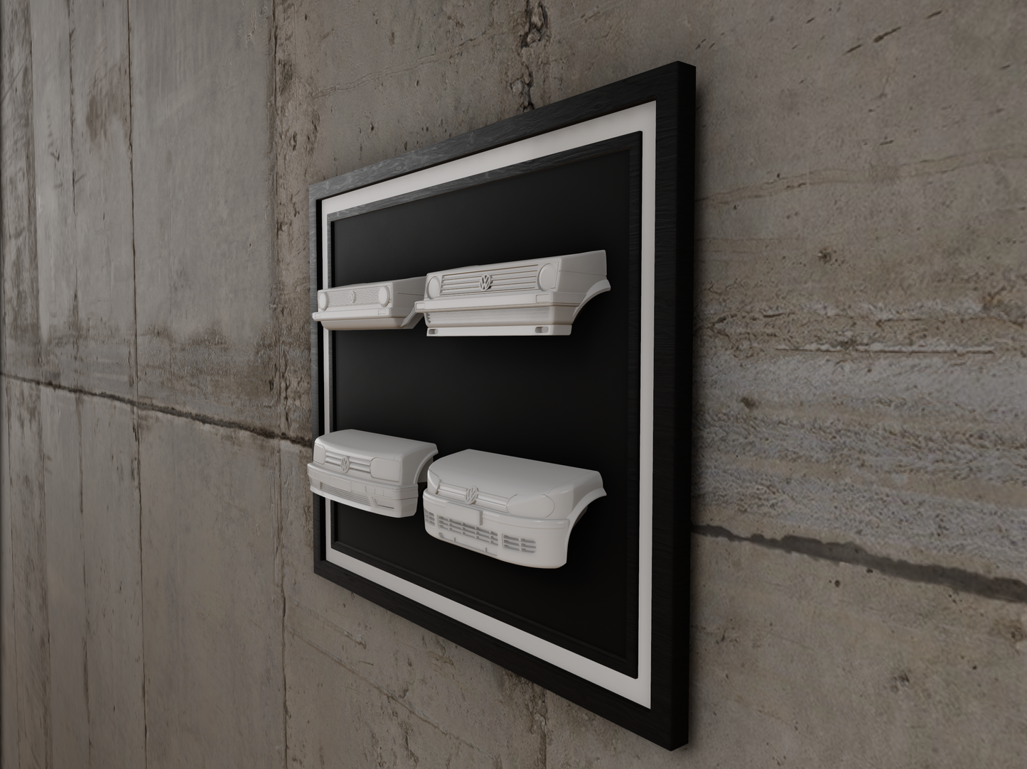 Golf GTI collection 3D wall sculpture, car artwork