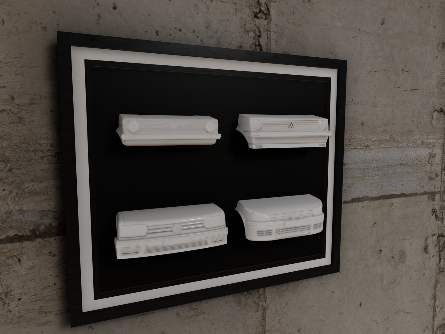 Golf GTI collection 3D wall sculpture, car artwork