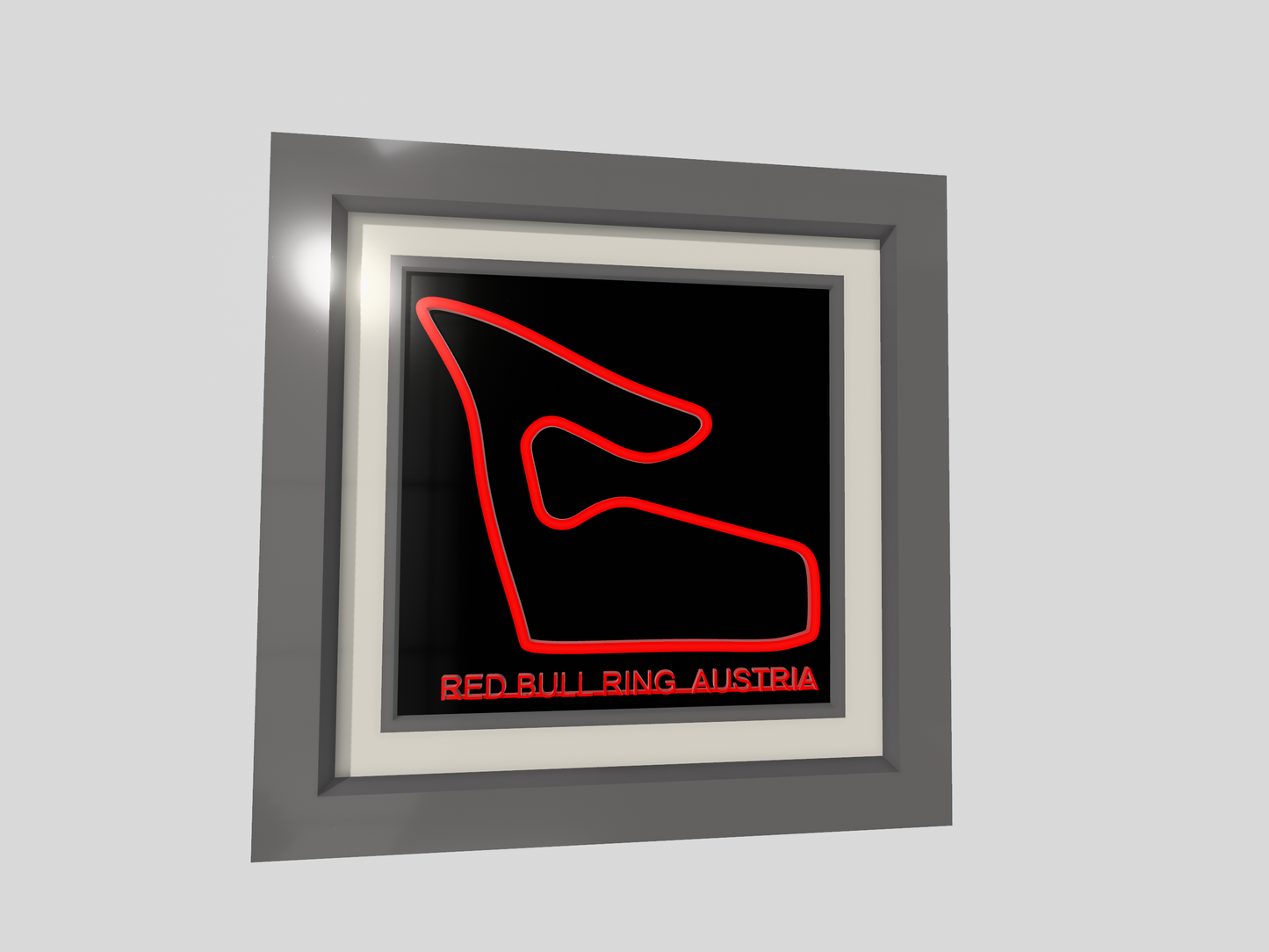 Red Bull Ring 3D printed track art, race circuits wall decor