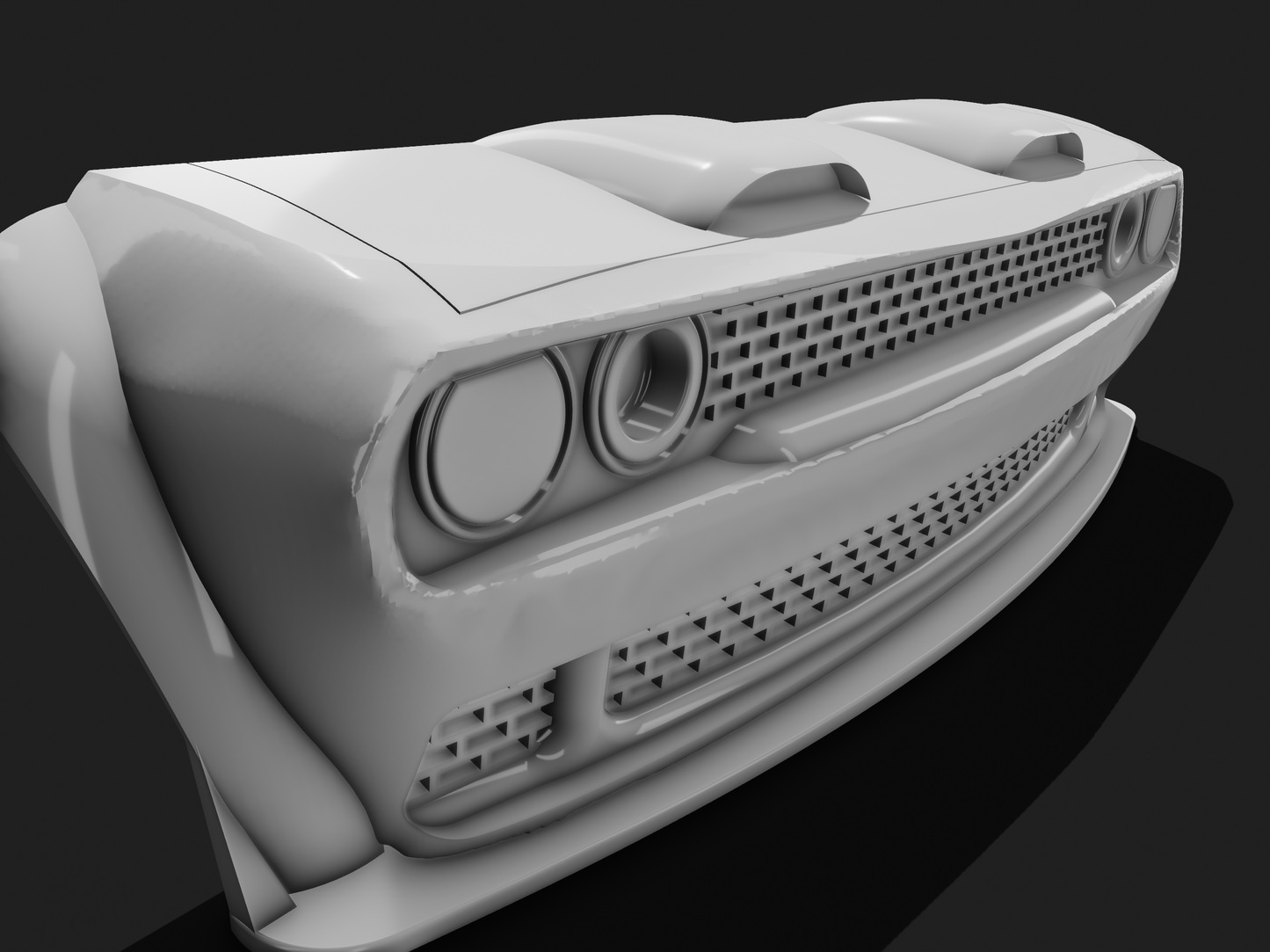 Dodge Challenger Red Eye Sculpture, car wall art