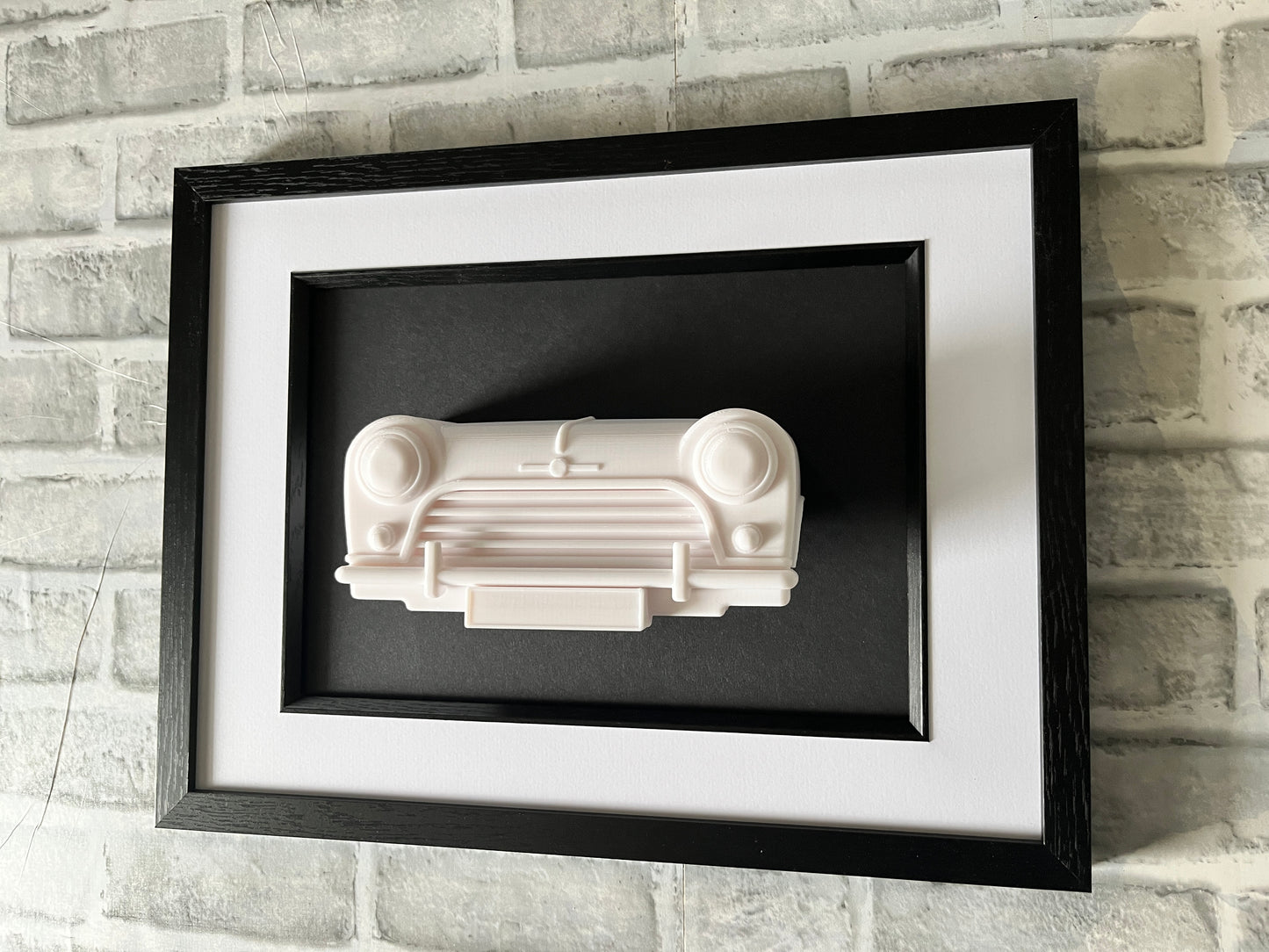 Classic MINI wall art, 3D printed sculpture, car artwork