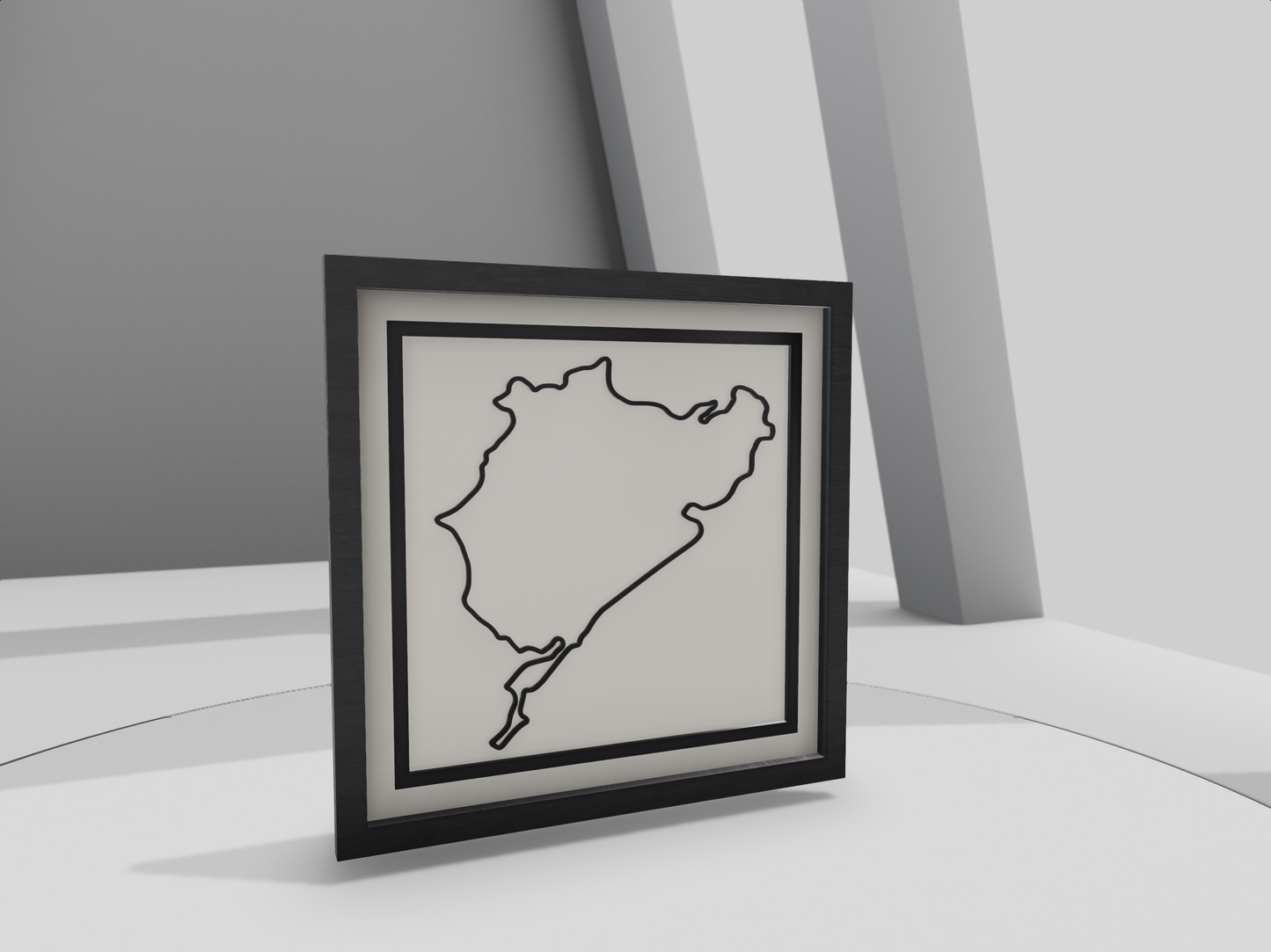 Nurburgring 3D wall art , garage wall decor