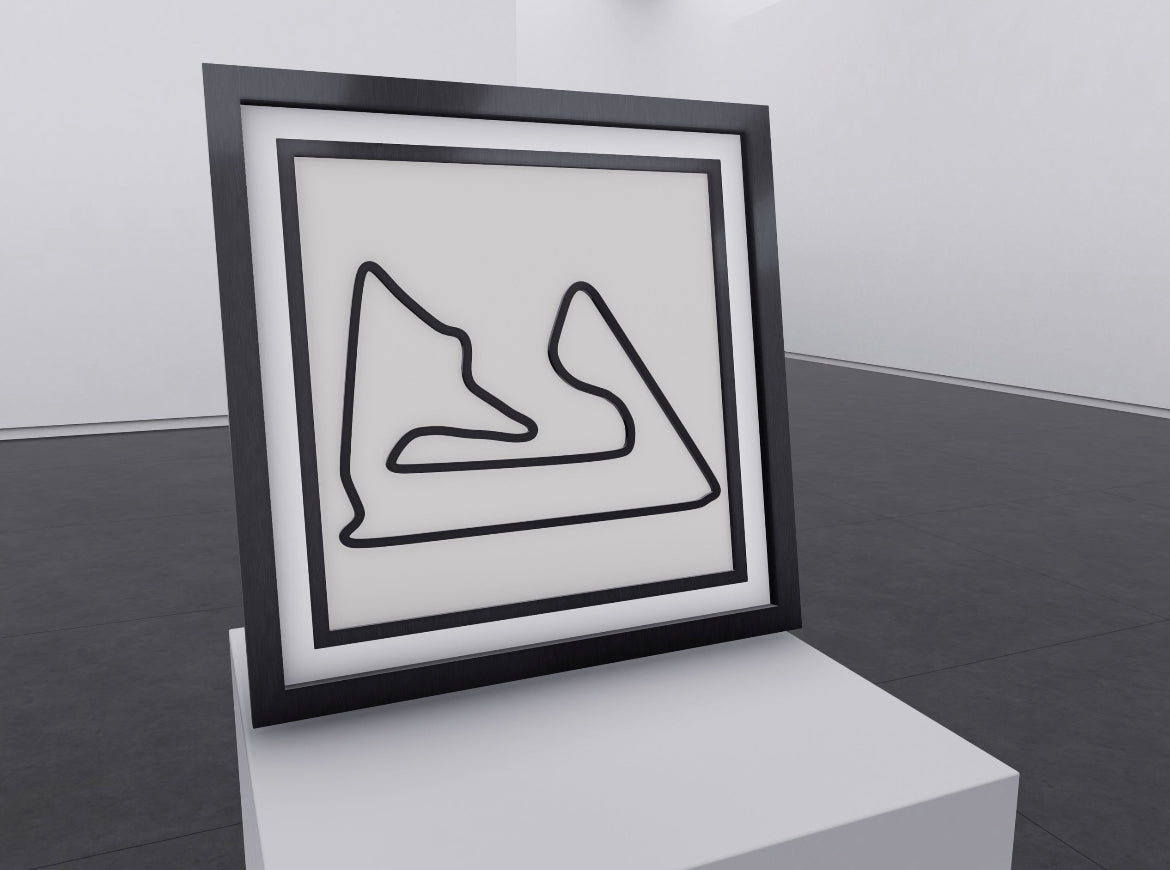 Custom racing circuit 3D wall art , garage wall decor