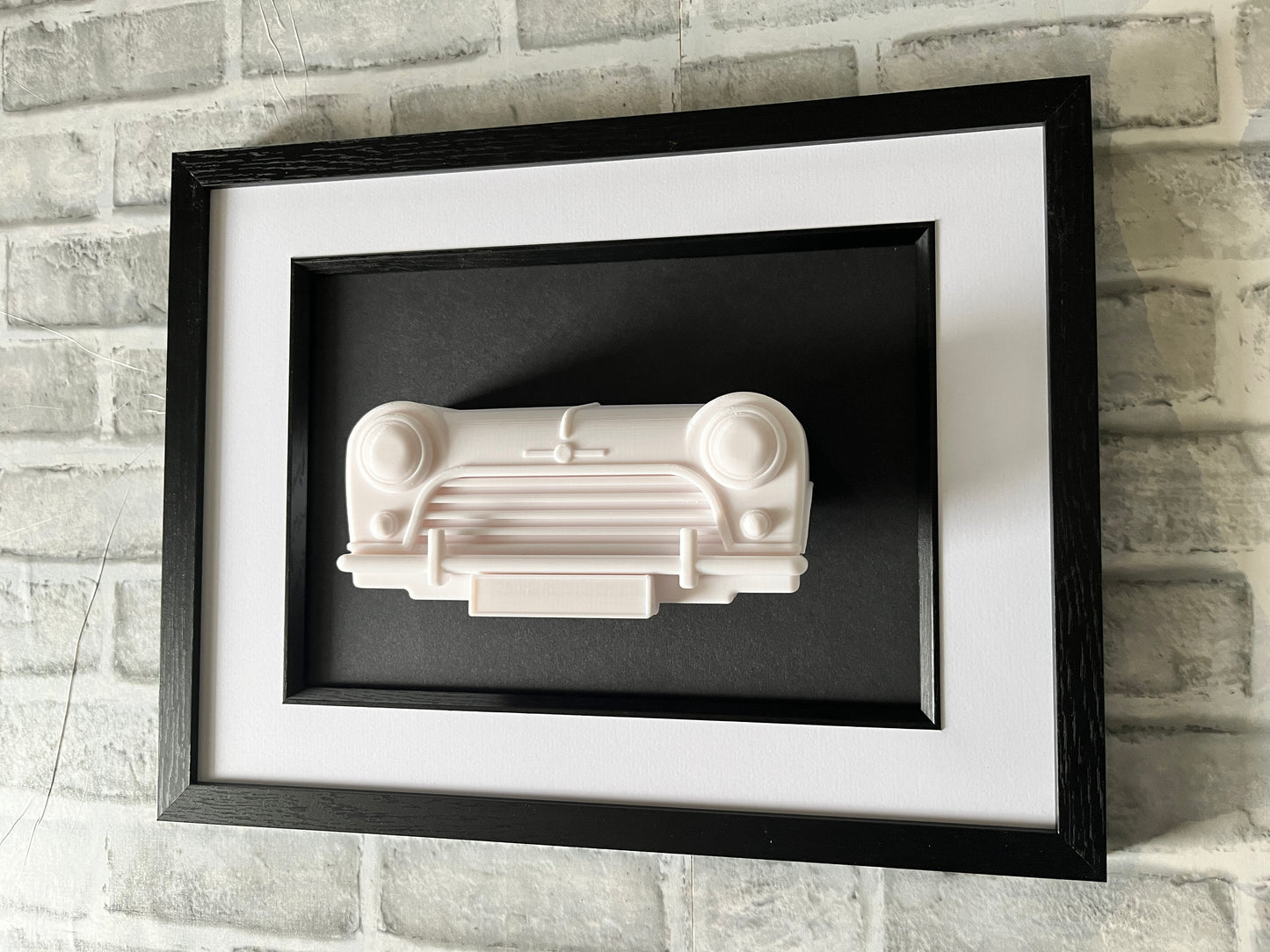Classic MINI wall art, 3D printed sculpture, car artwork