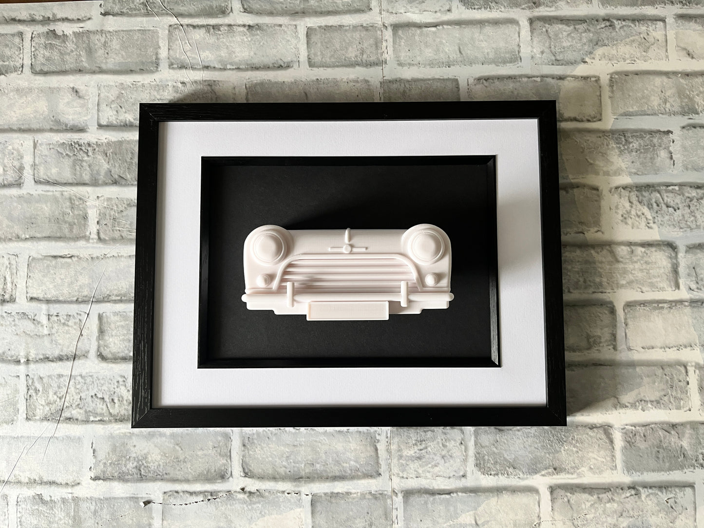 Classic MINI wall art, 3D printed sculpture, car artwork