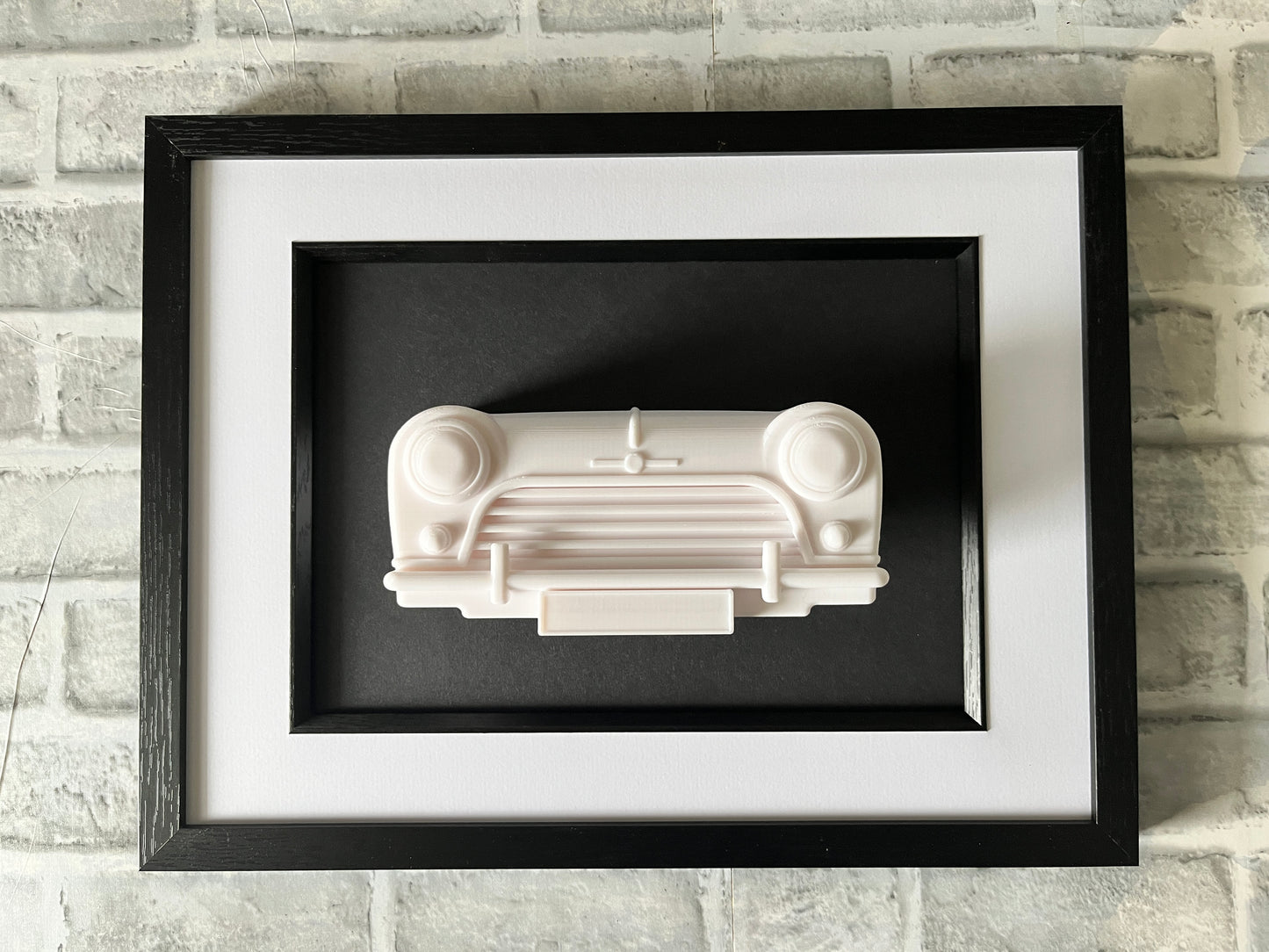 Classic MINI wall art, 3D printed sculpture, car artwork