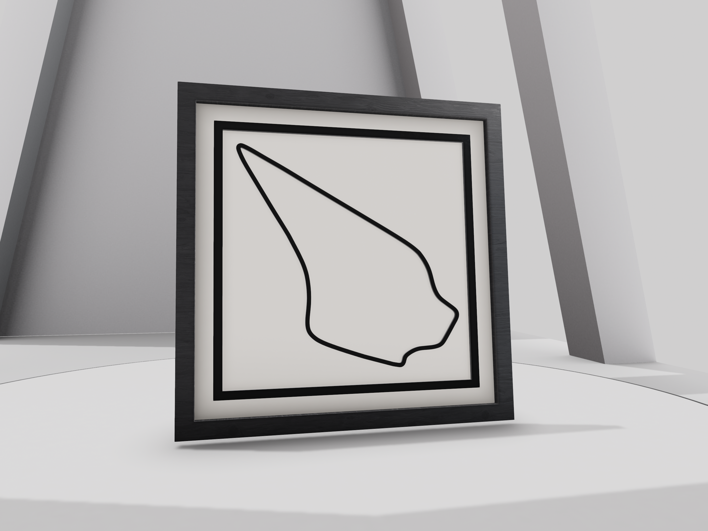 Custom racing circuit 3D wall art , garage wall decor