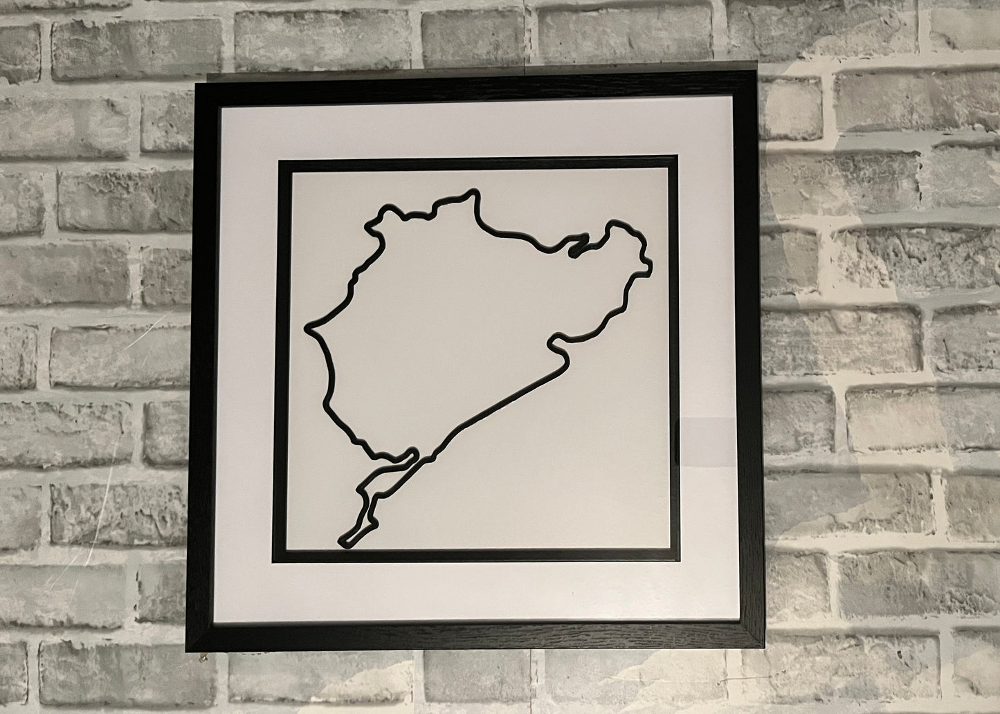 Nurburgring 3D wall art , garage wall decor