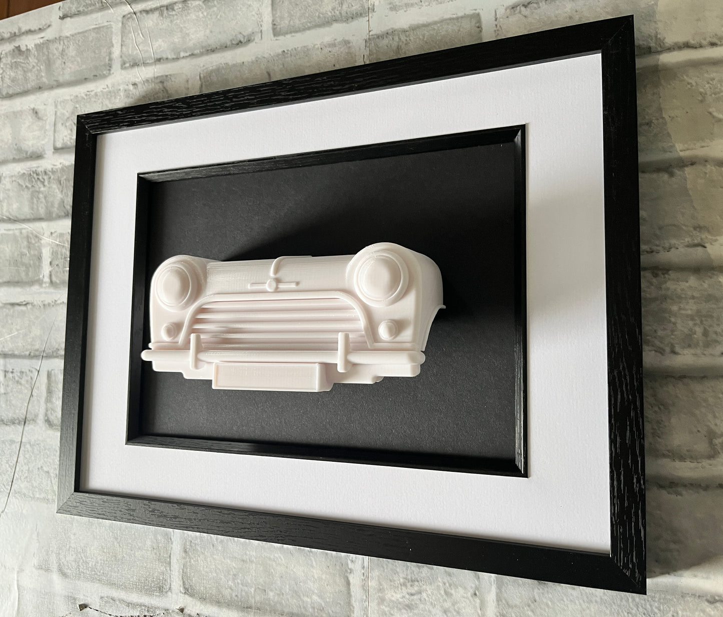 Classic MINI wall art, 3D printed sculpture, car artwork