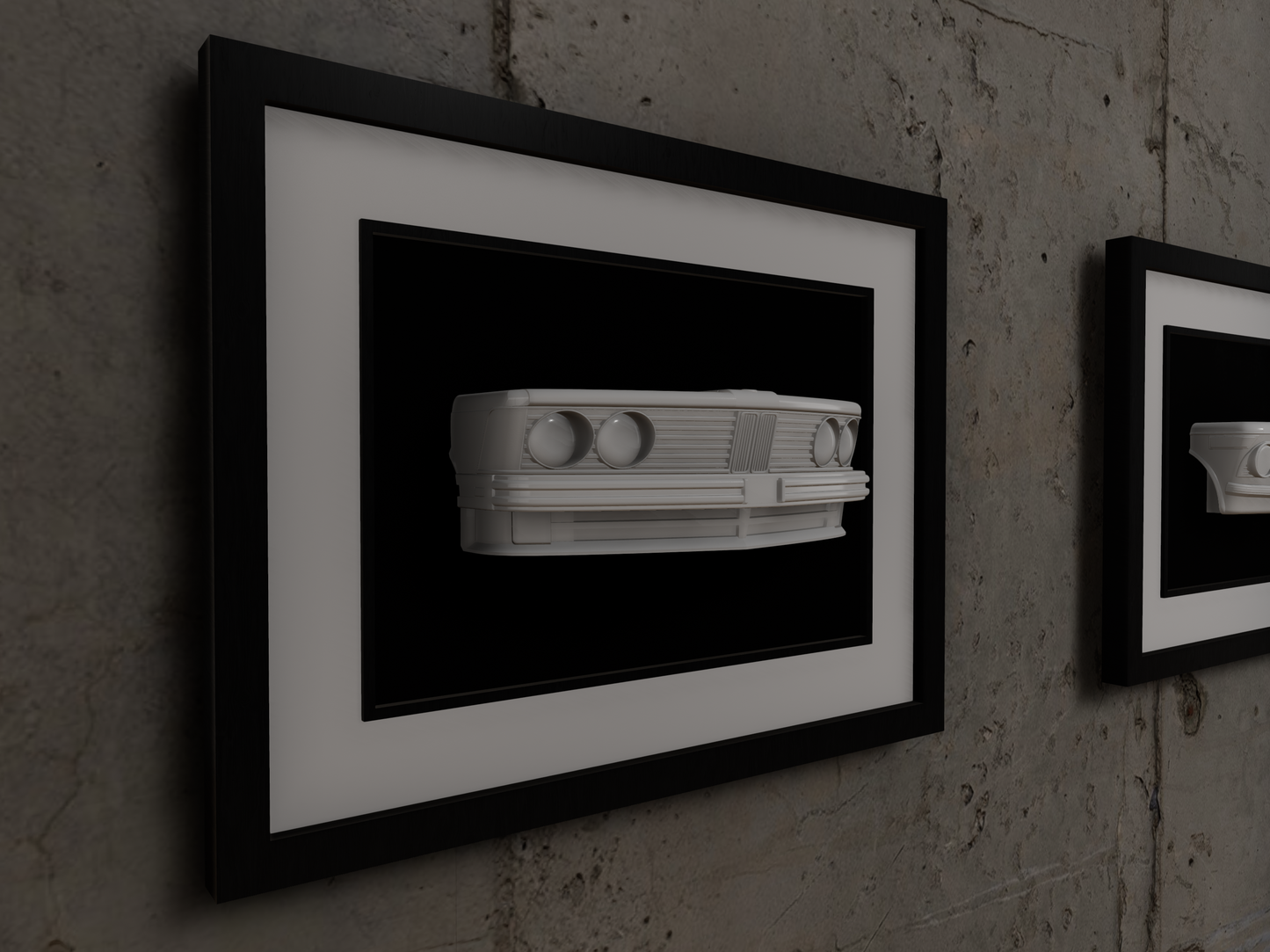 BMW 635CSI 3D printed wall sculpture car art work