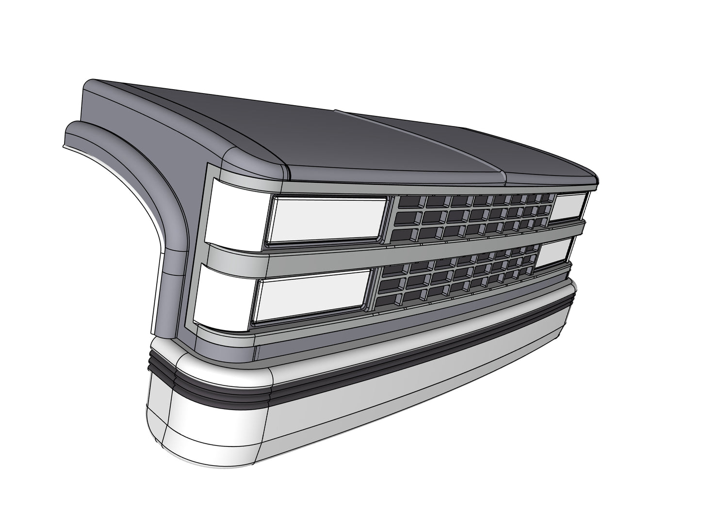 Chevy Silverado OBS sculpture, car artwork