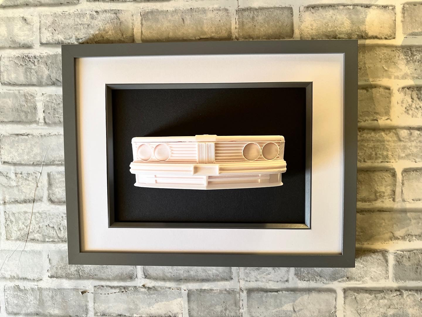 BMW 635CSI 3D printed wall sculpture car art work