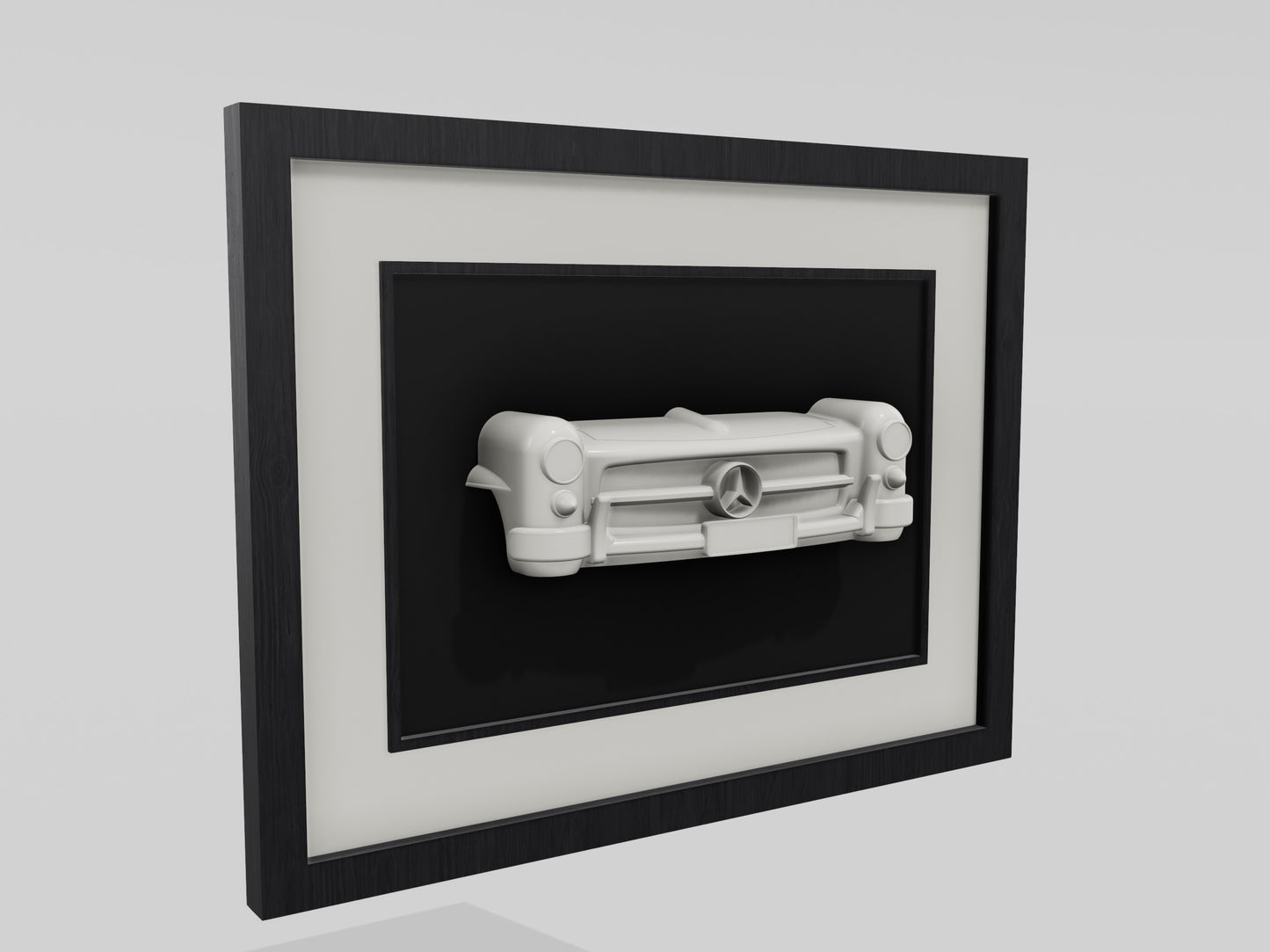 Mercedes 190sl 3D wall sculpture, car artwork