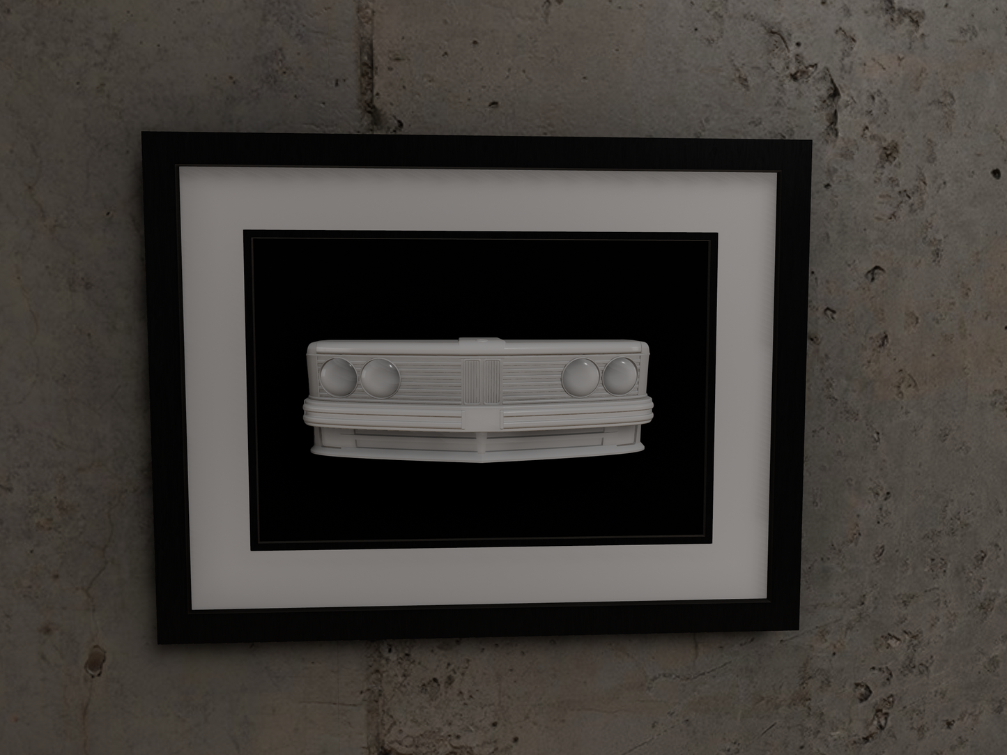 BMW 635CSI 3D printed wall sculpture car art work