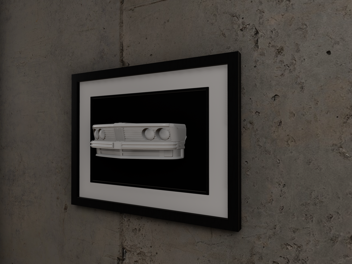 BMW 635CSI 3D printed wall sculpture car art work