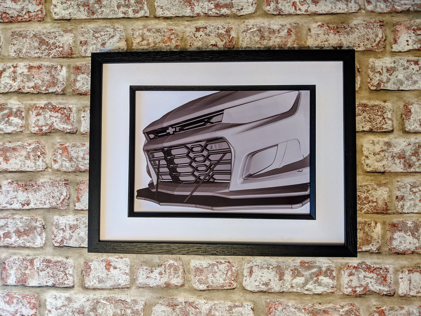 Chevy Camaro ZL1LE 3D render artwork car wall art