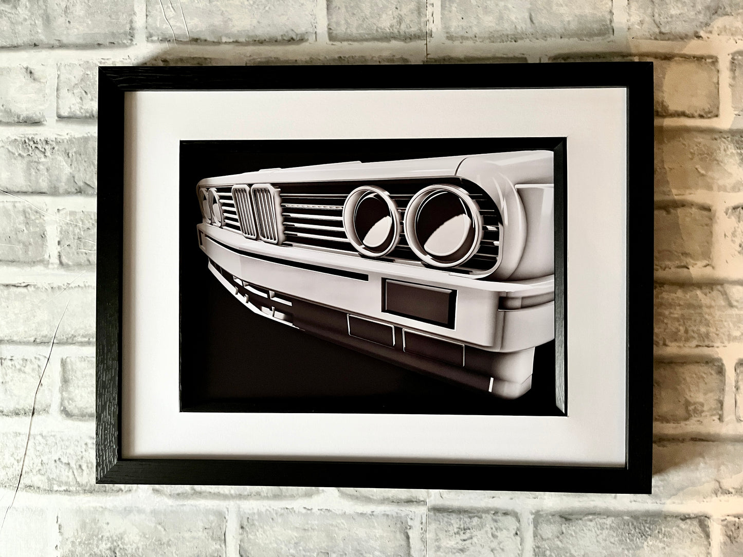 E30 M3 3D render wall art