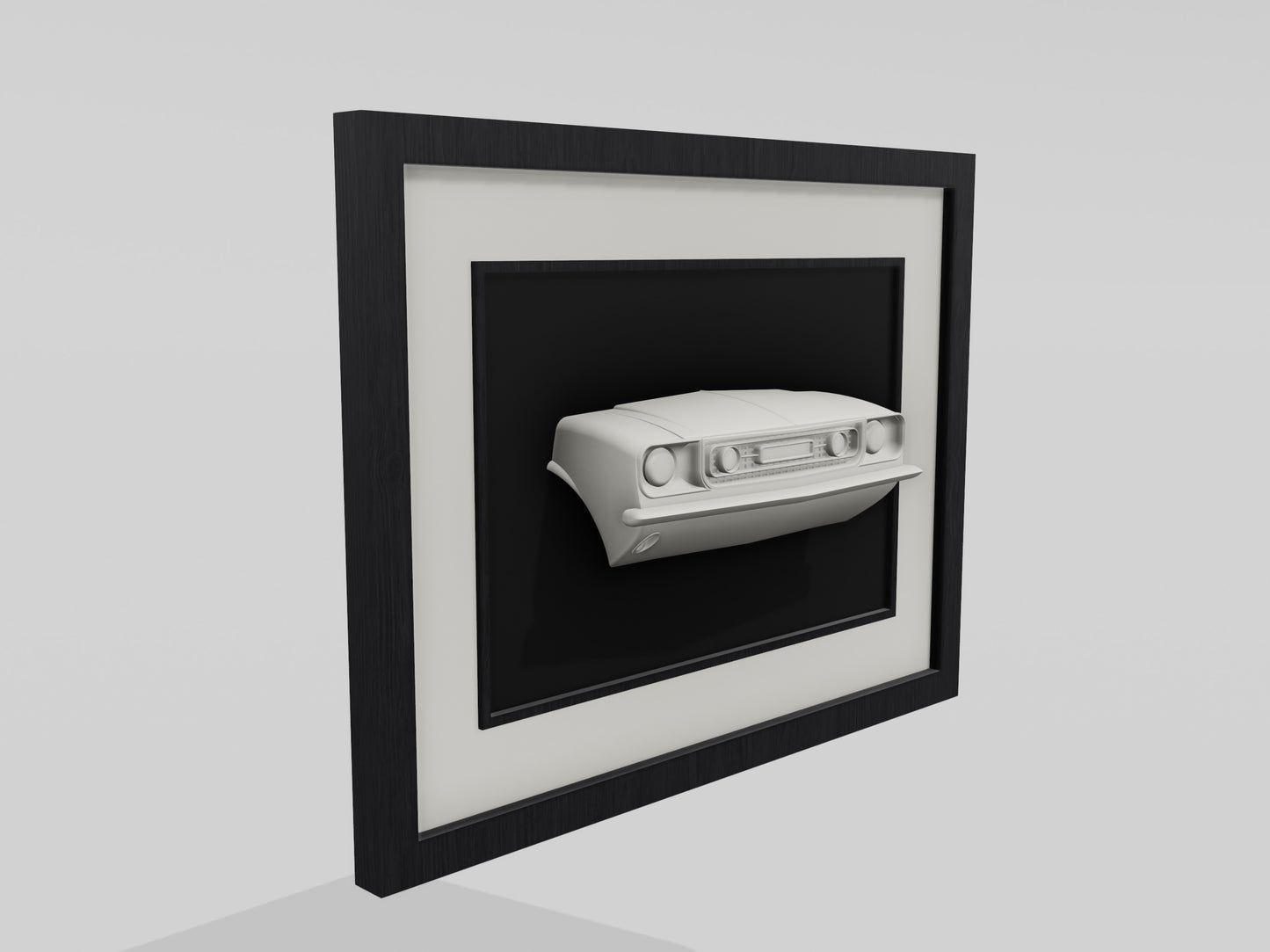 Mustang 67 fast back,garage art. Car sculpture