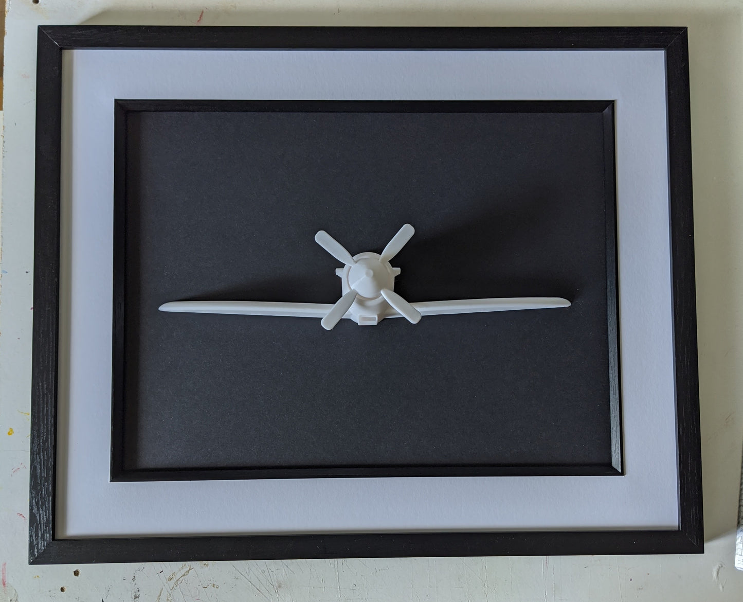 Spitfire 3d printed sculpture, ww2 aircraft model,plane wall art