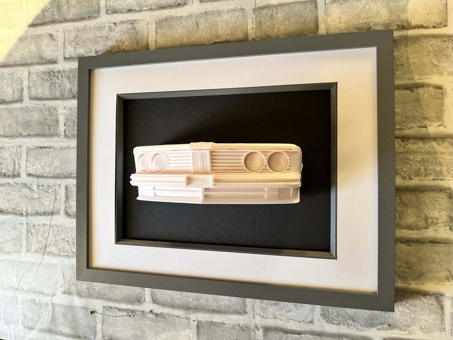 BMW 635CSI 3D printed wall sculpture car art work