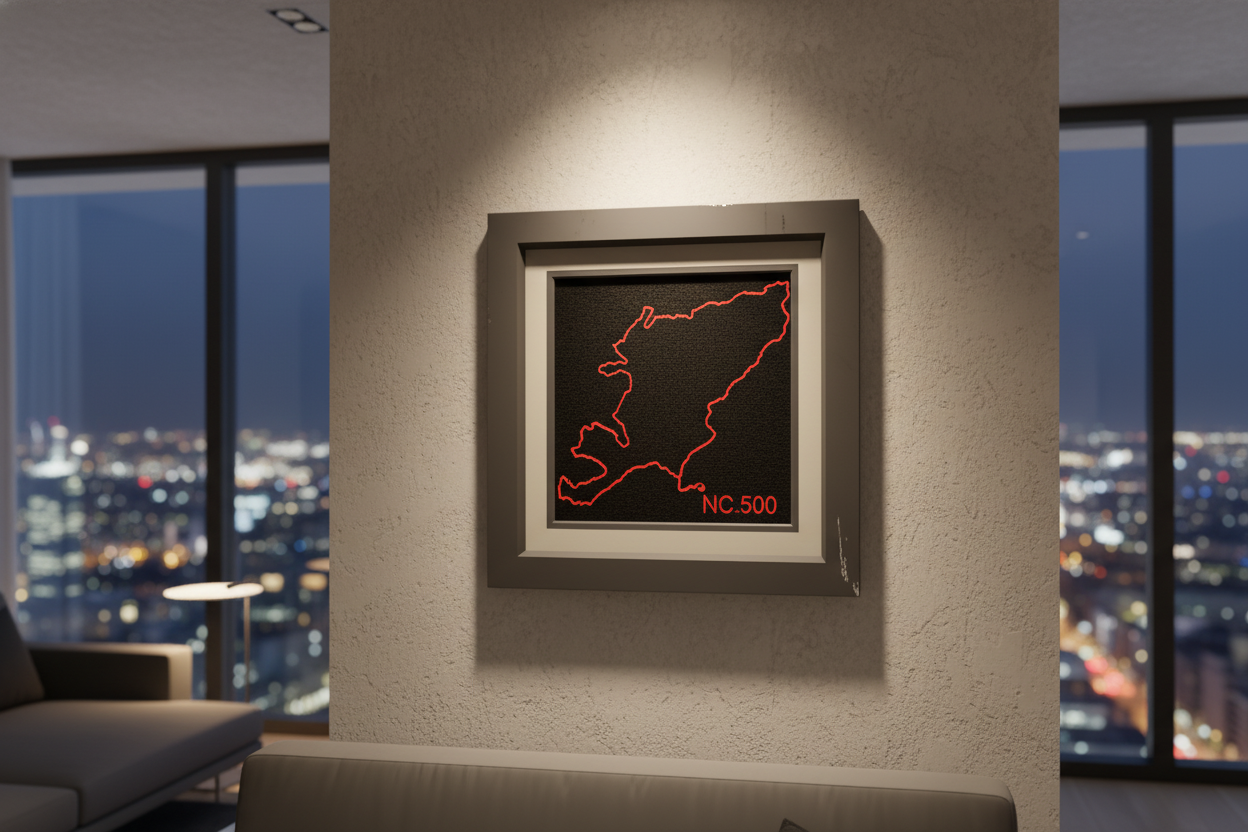 north coast 500 3D sculpture, garage wall decor