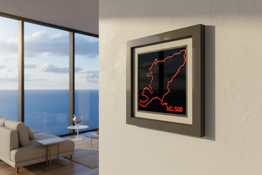 north coast 500 3D sculpture, garage wall decor