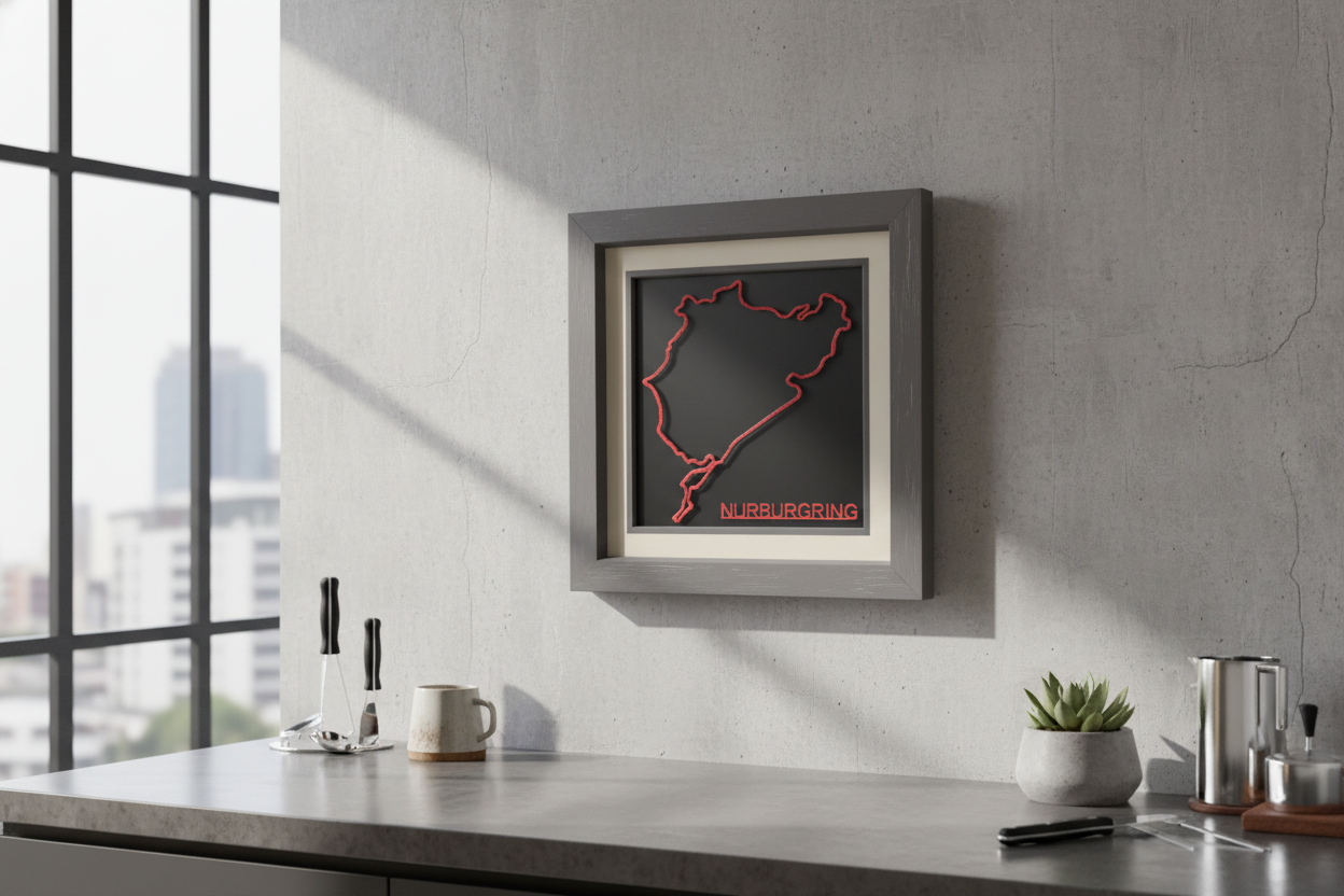 Nurburgring  3D wall art , garage wall decor