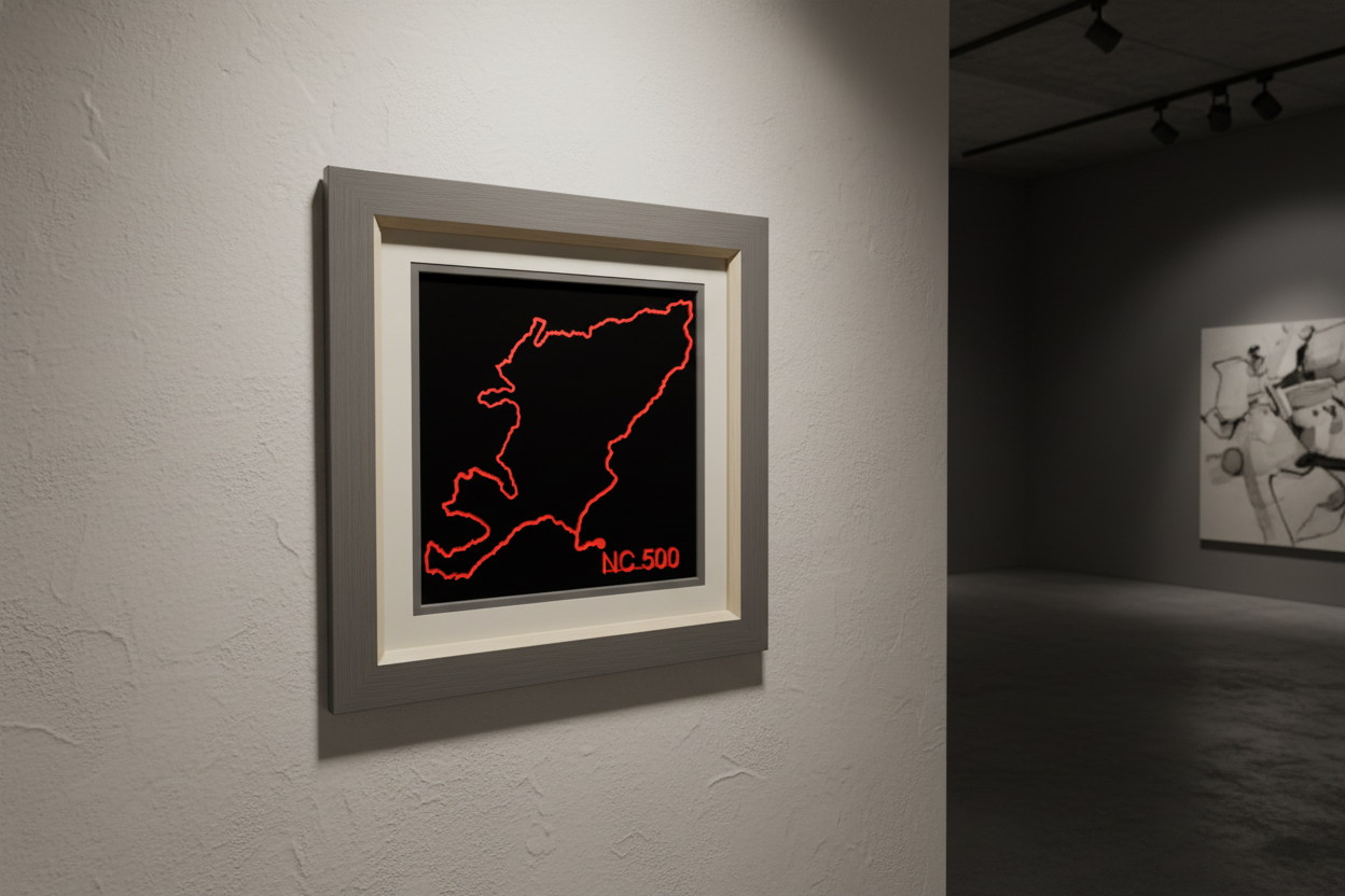 north coast 500 3D sculpture, garage wall decor