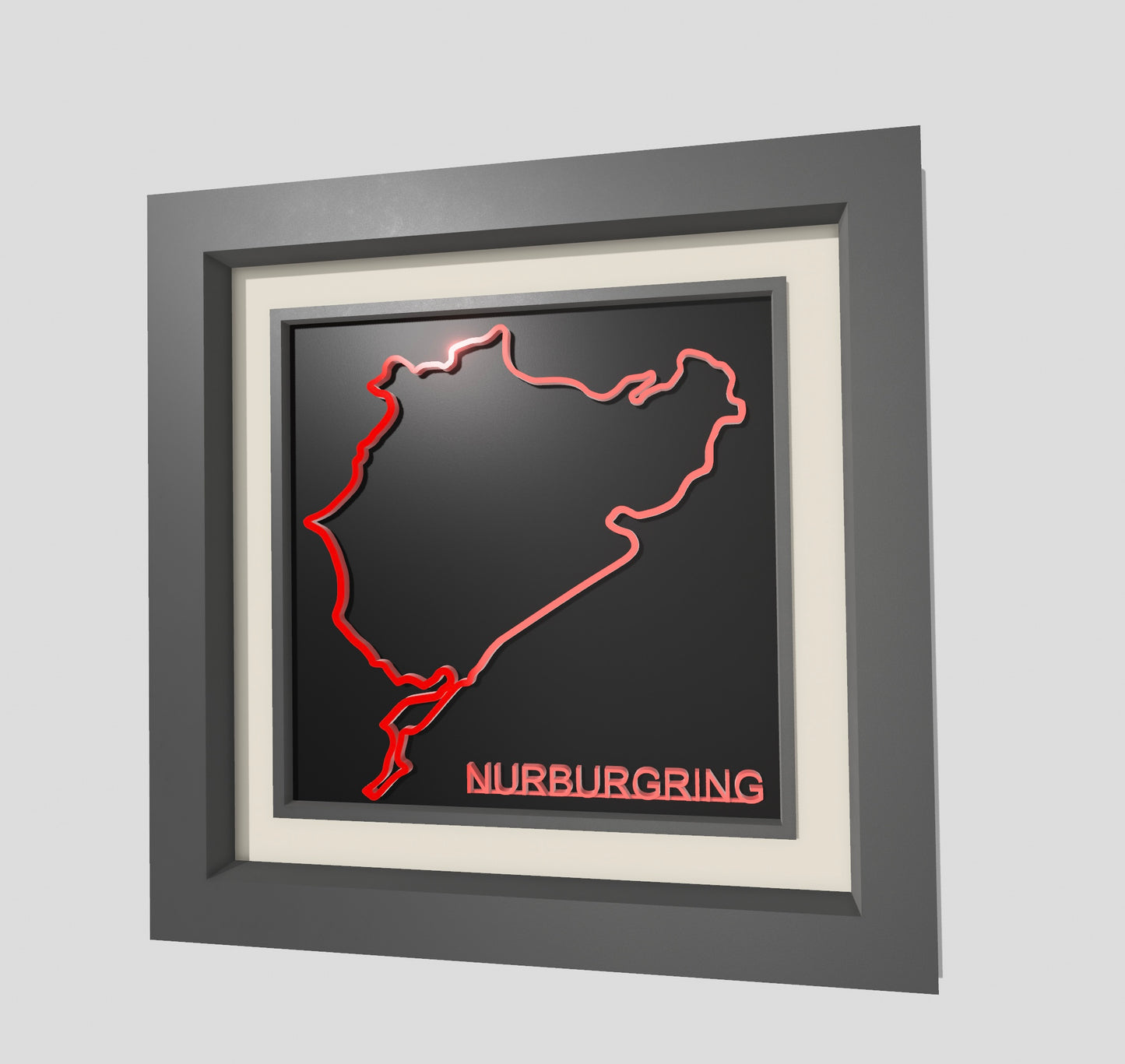 Nurburgring  3D wall art , garage wall decor