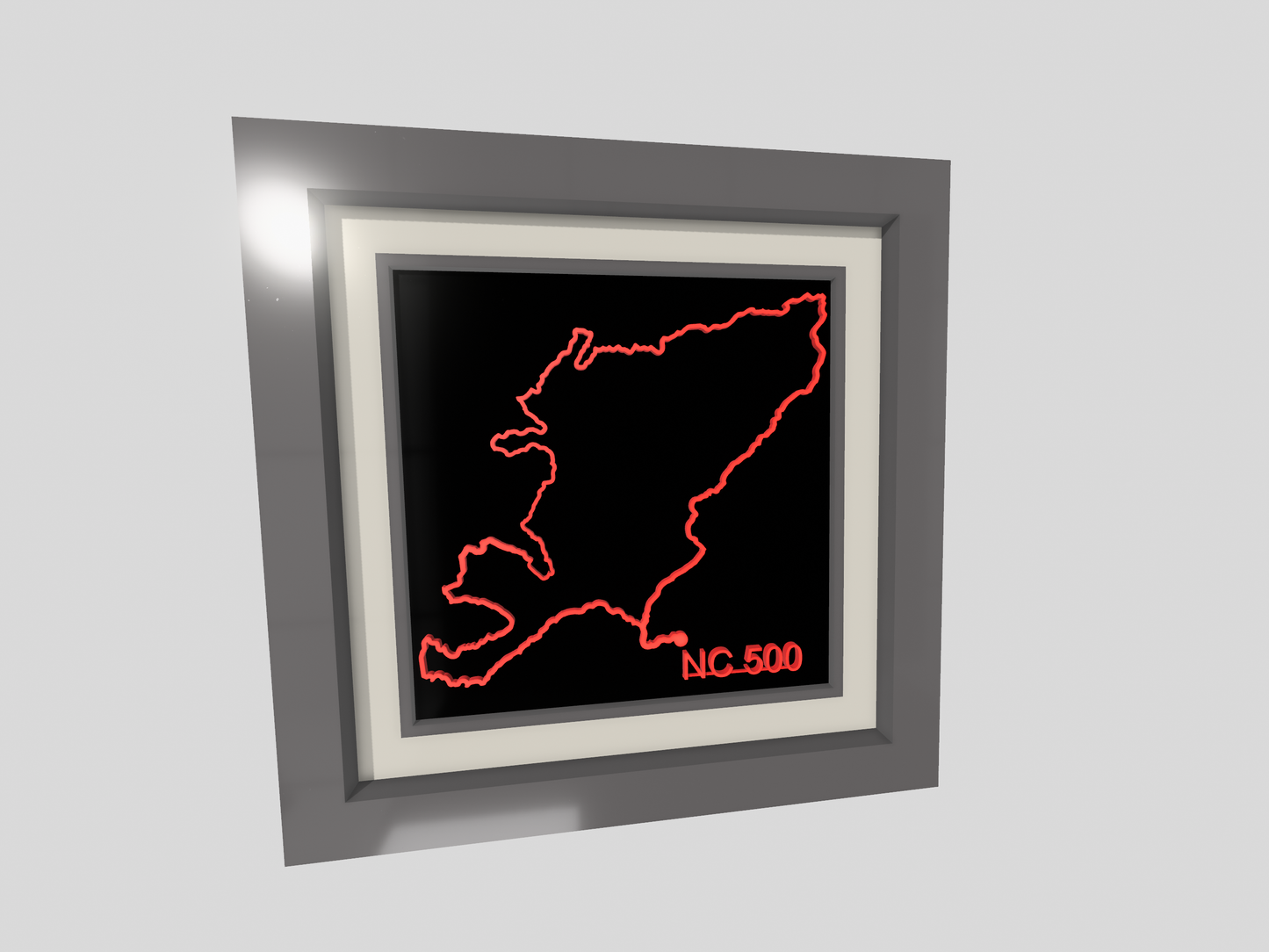 north coast 500 3D sculpture, garage wall decor