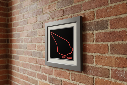 Knockhill racing circuit 3D wall art , garage wall decor
