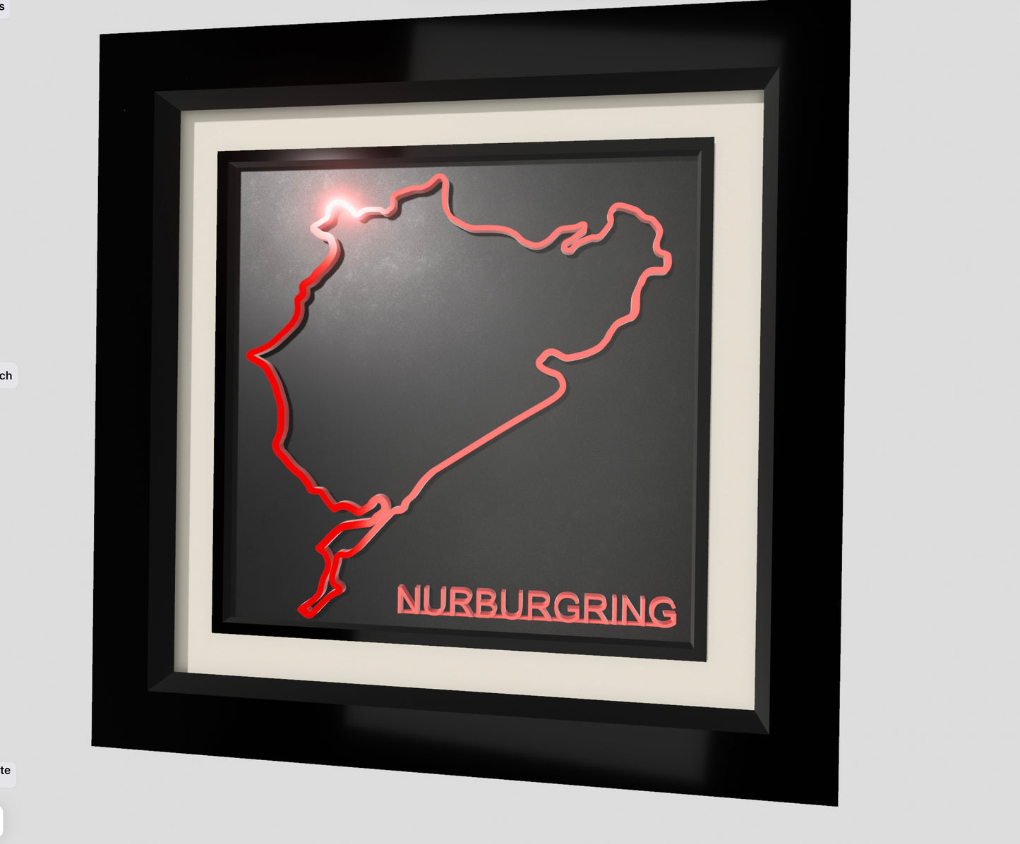 Nurburgring  3D wall art , garage wall decor