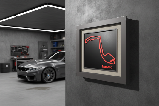 Monaco  F1 racing circuit 3D printed track art, race circuits wall decor