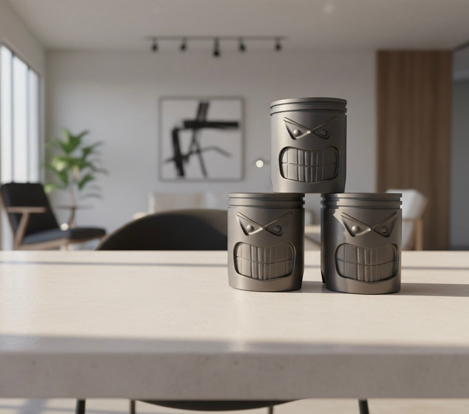 Angry Piston Head – Perfect Desktop & Garage Display for Car Lovers