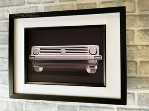 Golf GTI MK2 3D render wall art