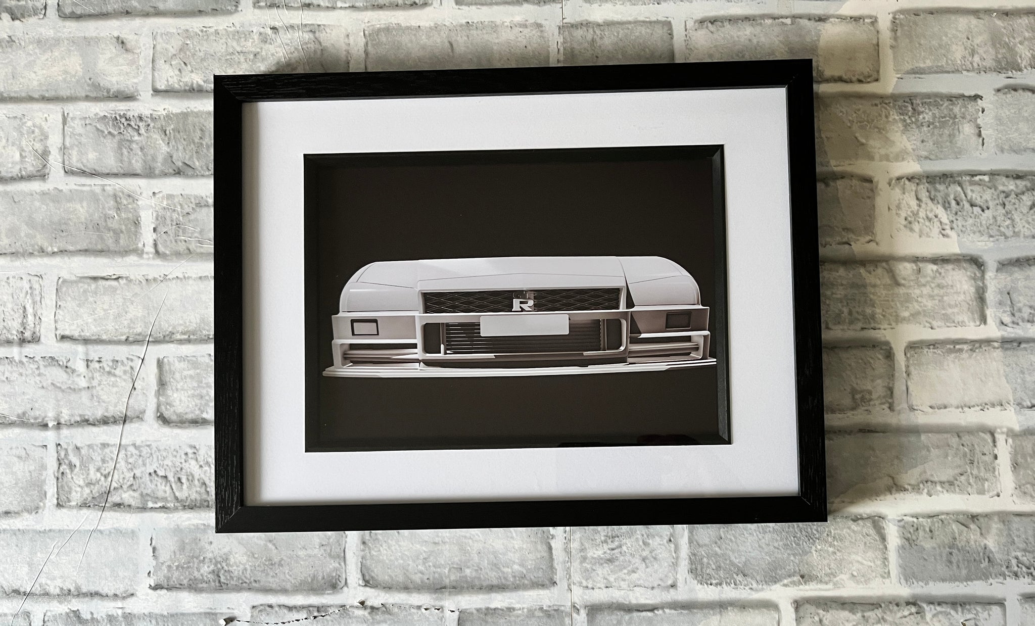 R34 SKYLINE GTR 3D render wall art