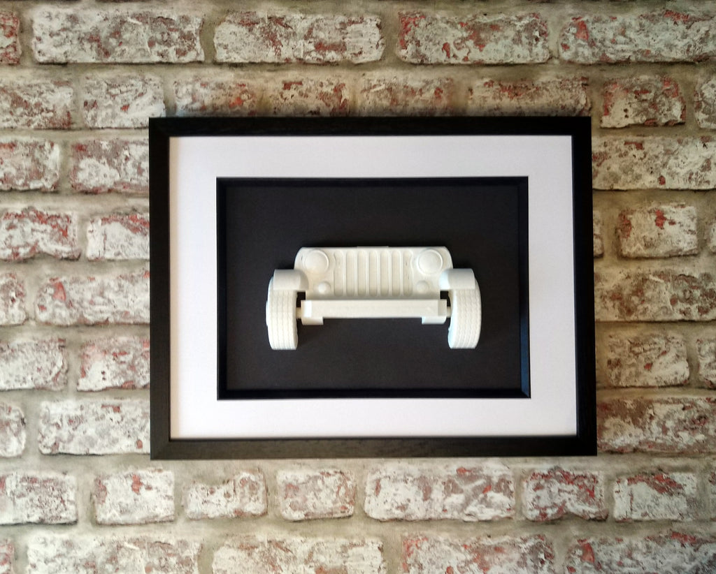 Jeep CJ5 Sculpture, Car wall Art