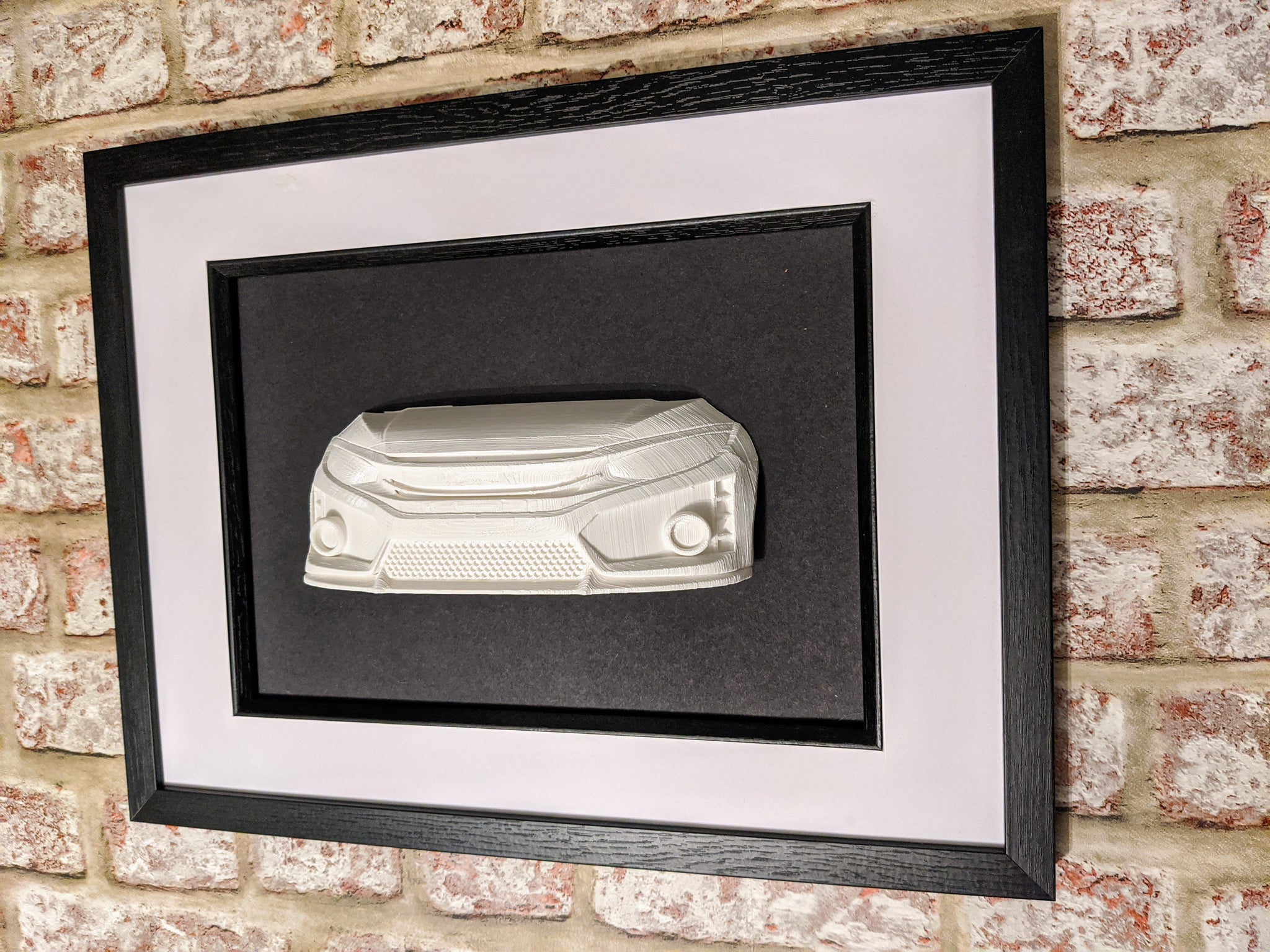 Civic Type R 3D printed sculpture , car wall art