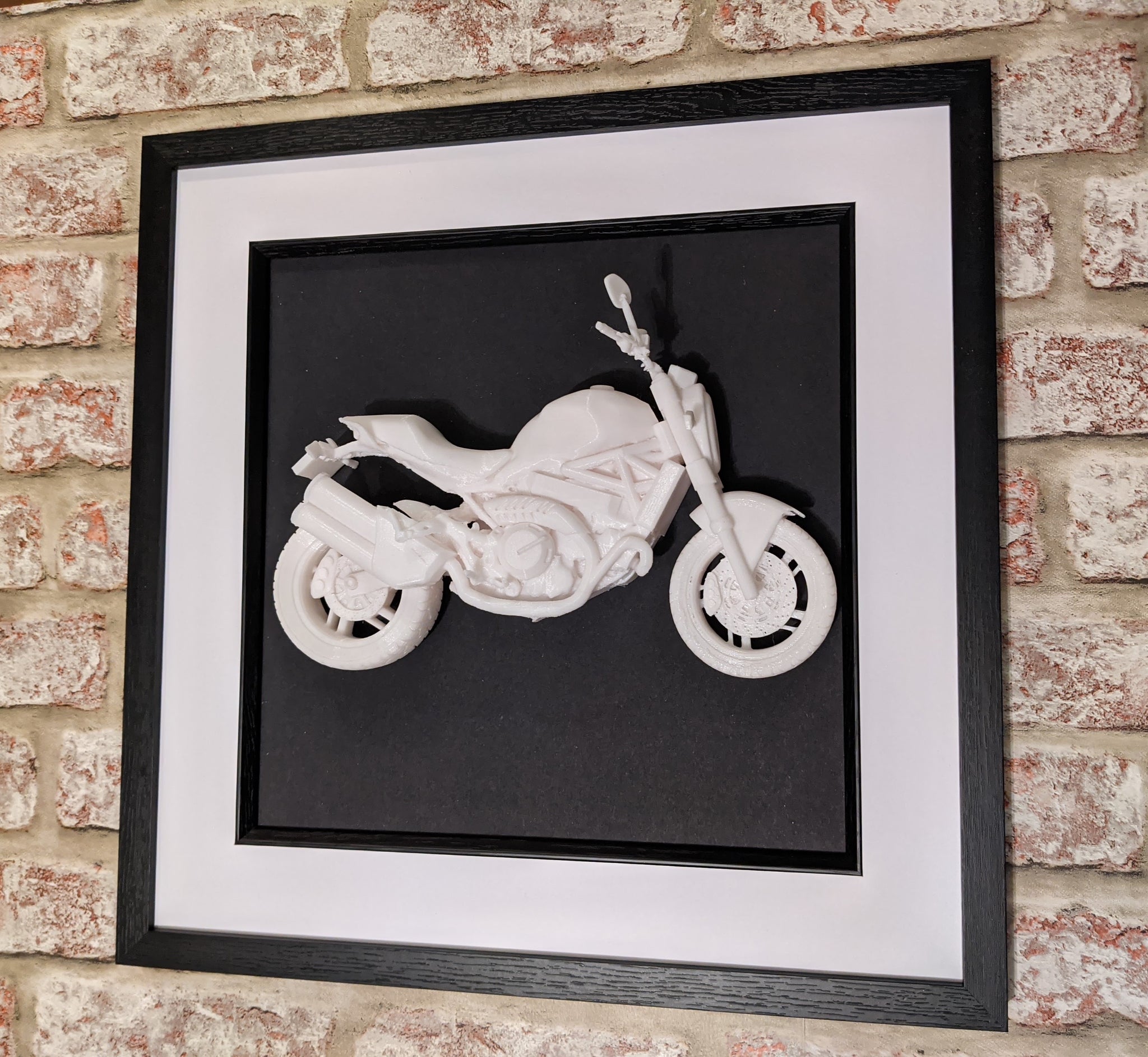 Ducati monster 821 sculpture, bike wall art