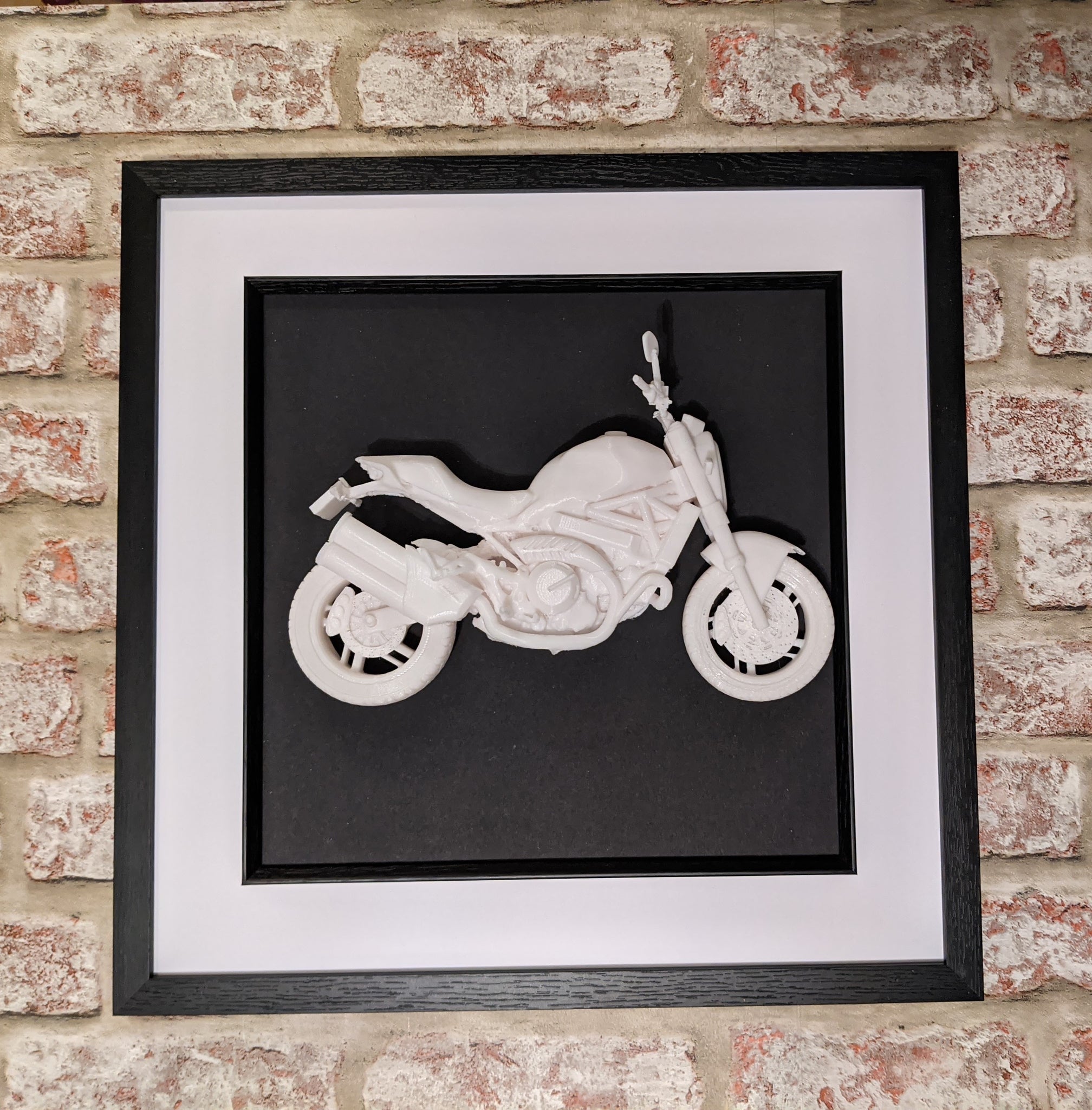 Ducati monster 821 sculpture, bike wall art