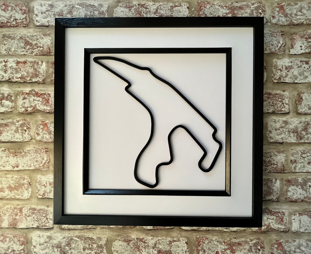 Belgian Spa F1 circuit 3D printed track art, race circuits wall decor