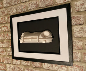 Jaguar E type sculpture , car wall art