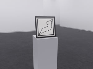 Imola F1 race circuit 3D printed track art, race circuits wall decor