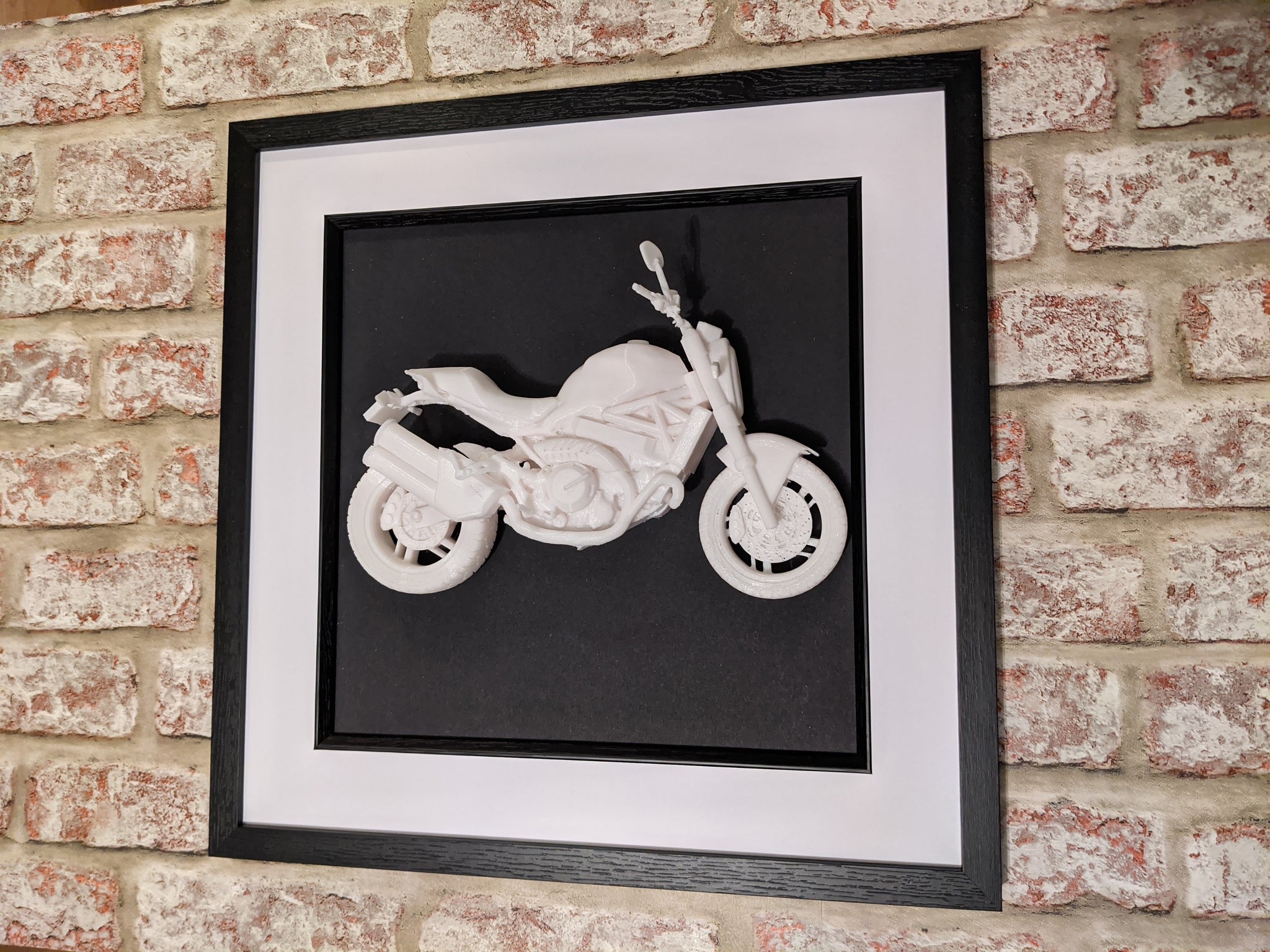 Ducati monster 821 sculpture, bike wall art