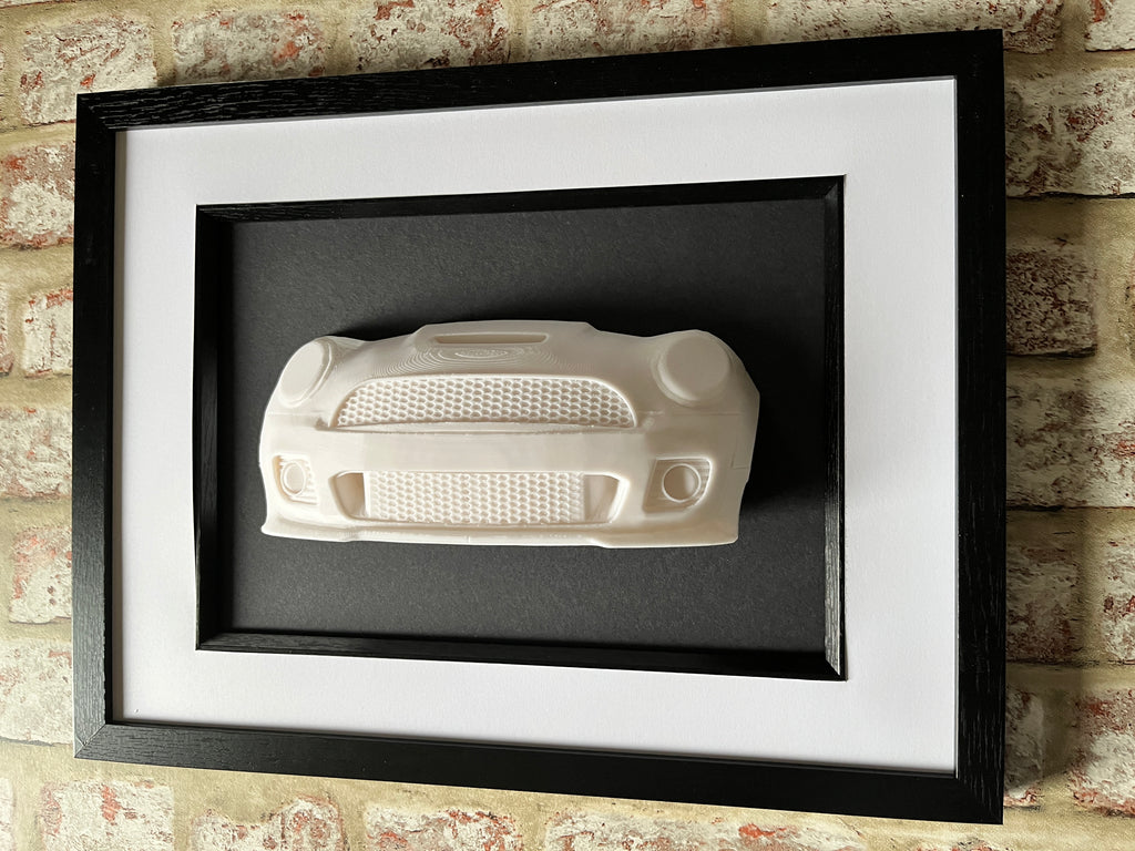 BMW MINI wall art, 3D printed sculpture, car artwork