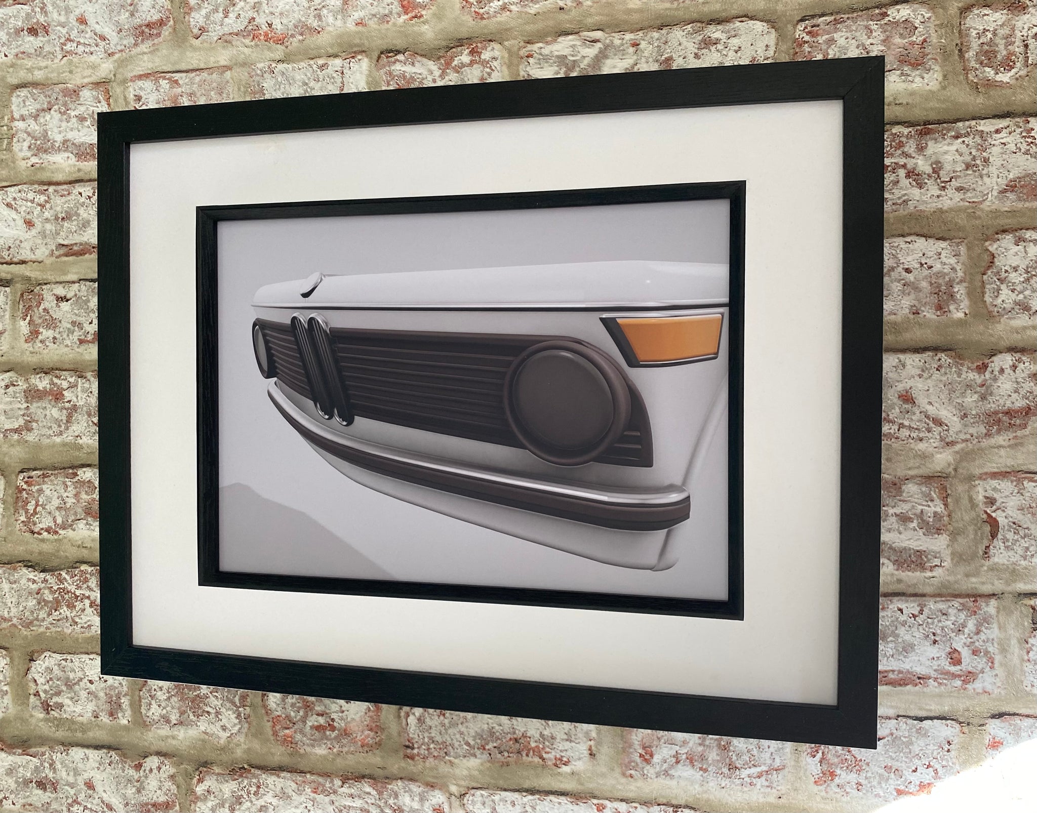 BMW 2002 car artwork, garage art, mancave decor